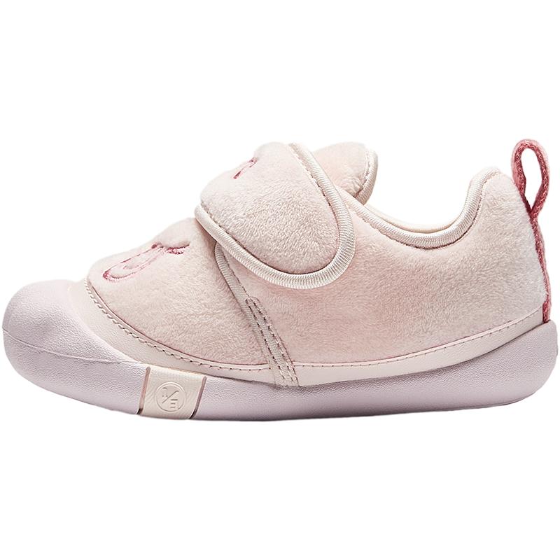 Anta Kids Mesh Comfortable Versatile Anti-Kick Shock-Absorbing Low-Top Walking Shoes Baby Shoes Light-Pink A22440063-1