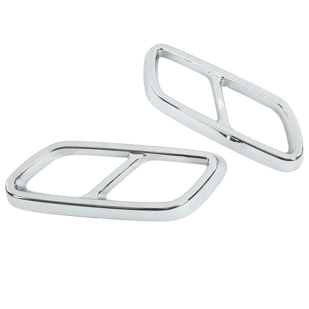 Paar Heckauspuff Schalldämpfer Endrohr Abdeckung Zierleiste Ersatz für Mercedes-Benz C-Klasse W206 2021 Aufwärts