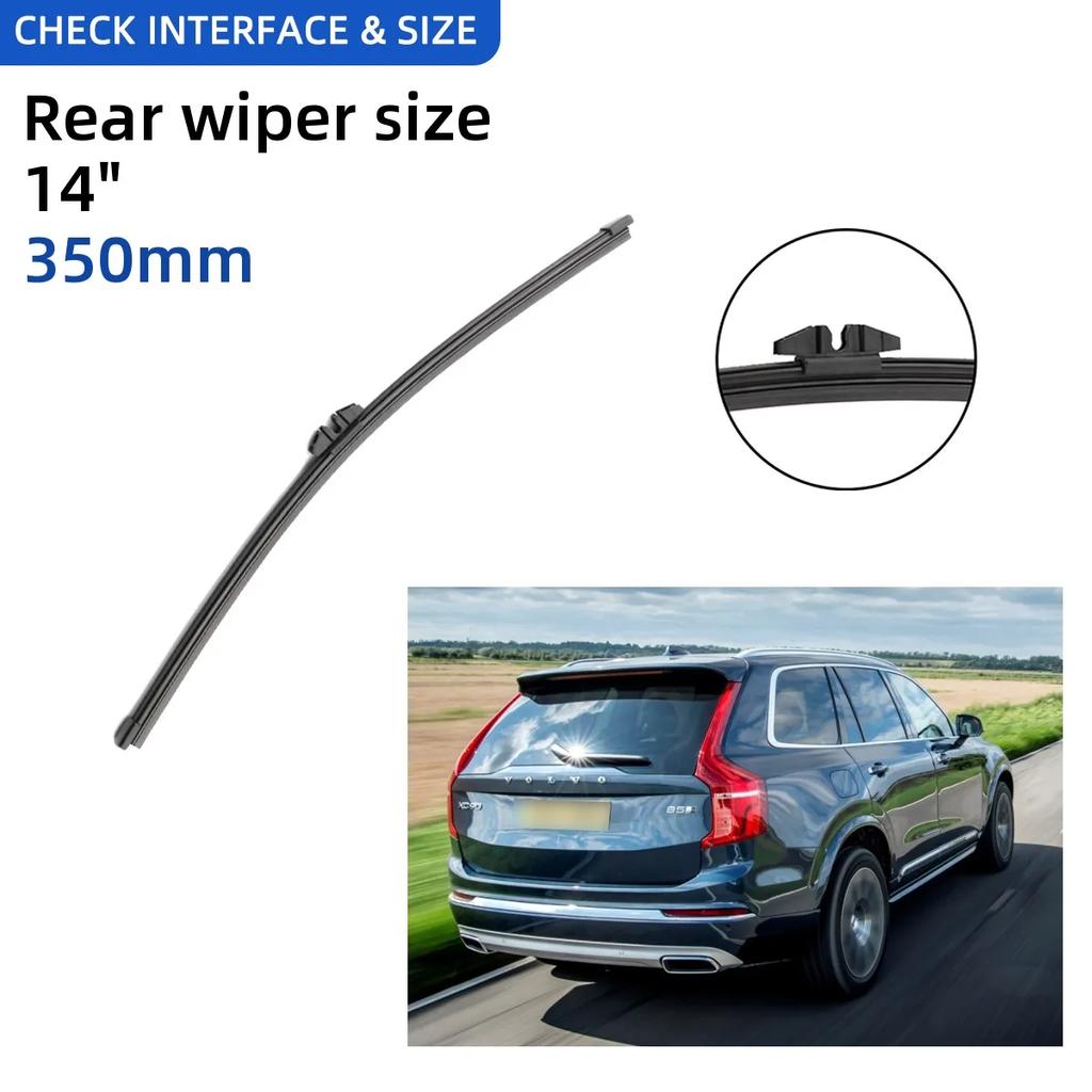 3PCS For Volvo XC90 MK2 2016-2020 24"+20"+14" Front Rear Wiper Blades Windshield Windscreen Window Cutter Accessories 2019 2020