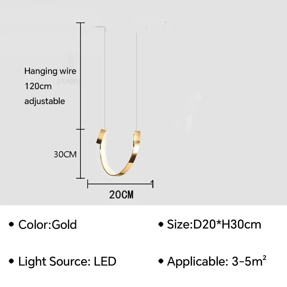 Modern LED Pendant Light Chandelier for Living Dining Room Kitchen Island Luxury Irregular Hanging Lamp Lighting Fixture Luster