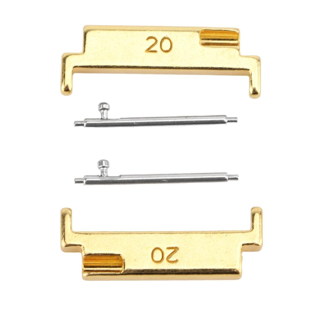 1 Pair Metal Material Watch Band Adapter Black Color Band Connection Adapter Damaged Connectors