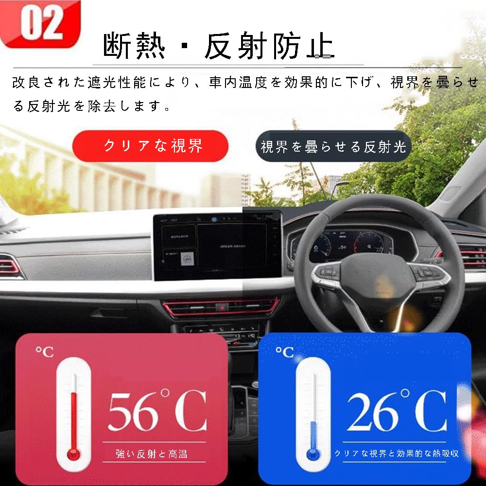 Dashboard mat, polyester material, interior customization part for the new Lexus GX 550 GX550 GX550H VJA252W (April 2024 onwards). Includes HUD.