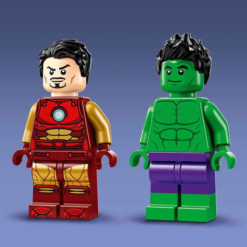 LEGO Marvel Iron Man and Hulk on Bikes Toy - Birthday Present, Building Blocks, Educational Toy for Boys and Girls, Ages 4, 5, 6, Marvel Goods, Figure