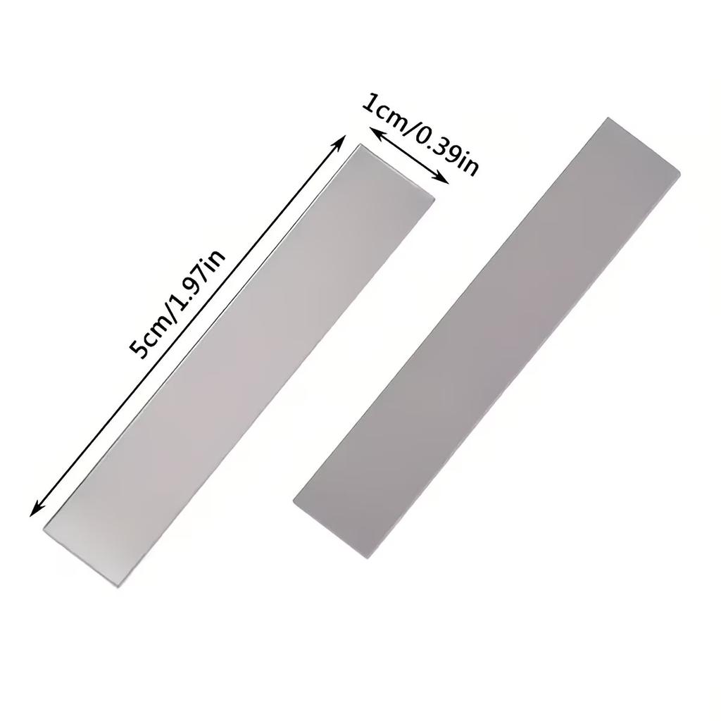 100 Self-Adhesive Mirror Glass Stickers • Residue Free And Removable • Rectangular Wallpaper Style Stickers