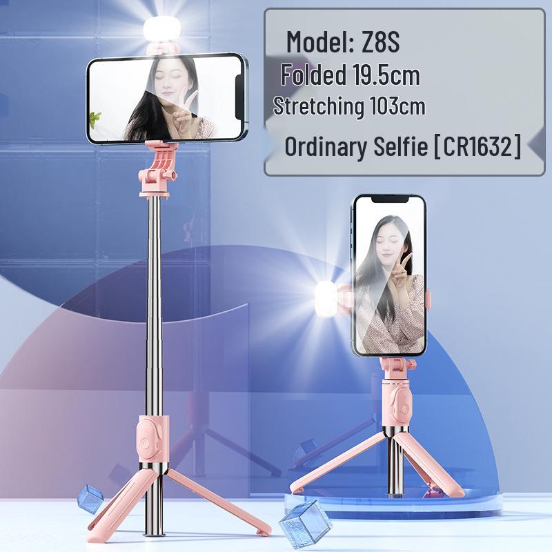 Z8 Bluetooth Selfie Stick & Tripod: Portable, Telescopic, Ideal for Live Broadcasts