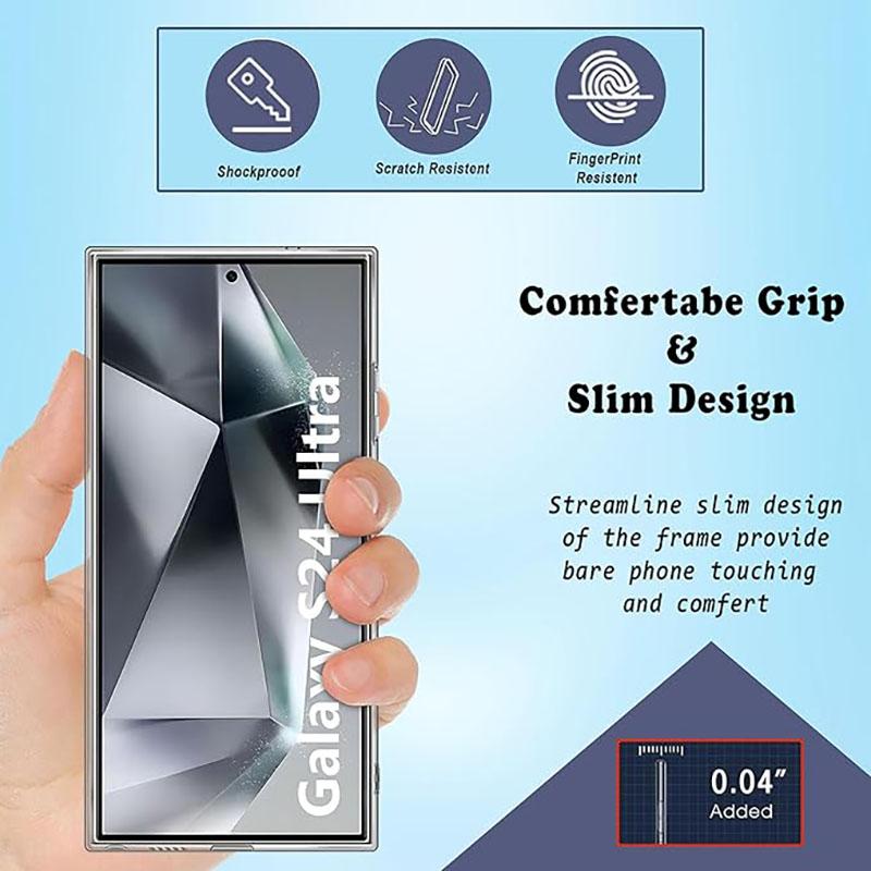 Transparent Silicone Soft Case for Samsung Galaxy S25 S24 S23 S22 S21 Ultra Plus FE Luxury Ultra Thin Clear TPU Cover