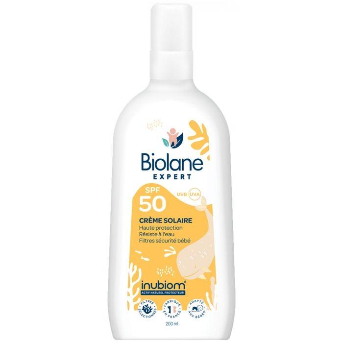 Biolane Expert Crème Solaire Adaptée aux Bébés SPF50 200 ml
