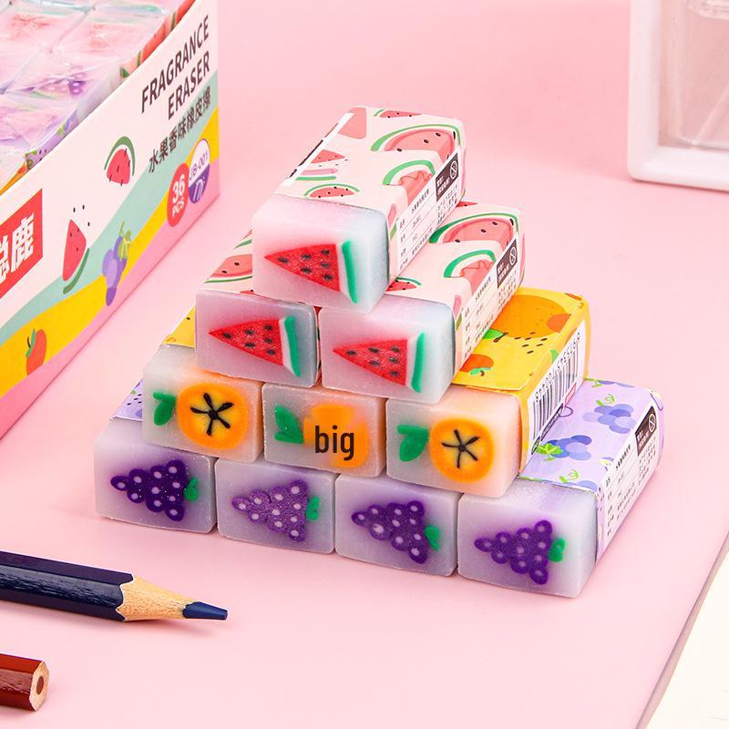 Creative Scented Fruit-Filled Jelly Eraser - Student-Specific, Sliceable, Clean, Ideal for Kids.