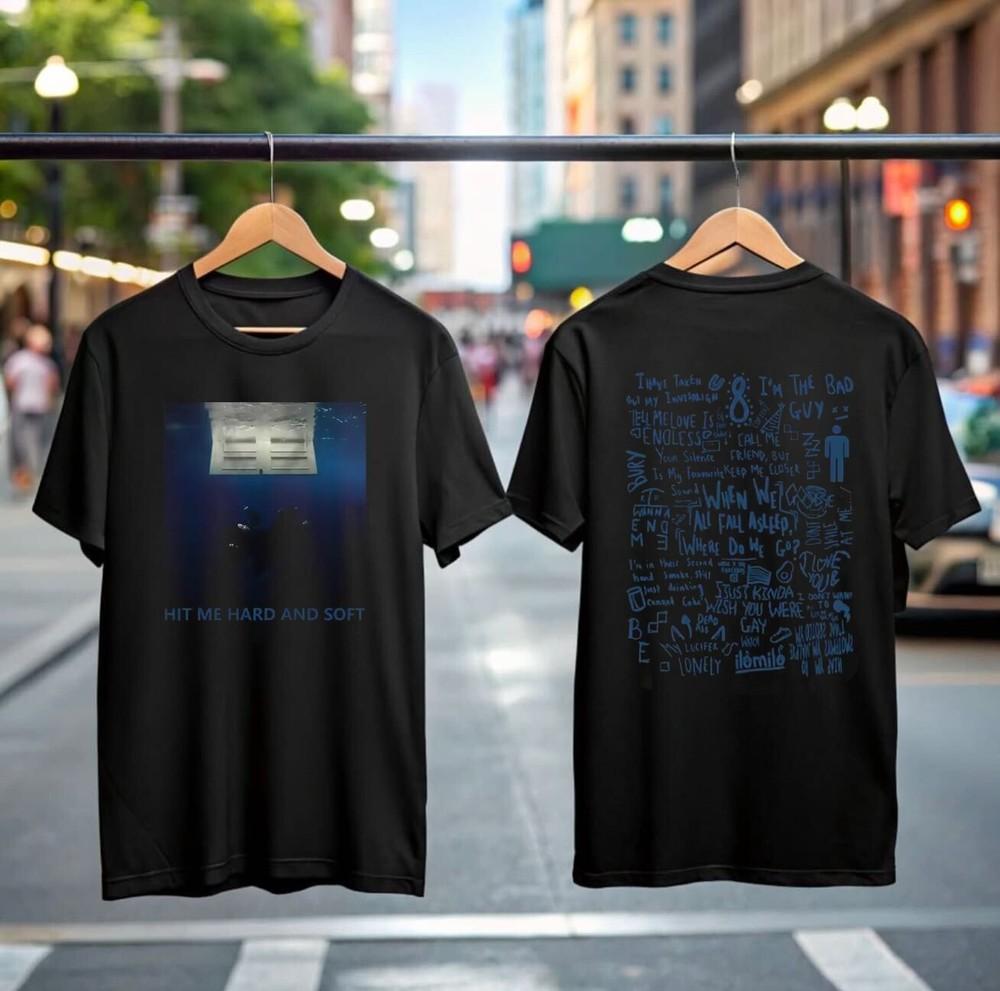 

Billie Eilish Hit Me Hard and Soft T Shirt, Unique Alternative Fan Gift, Y2k Tee M