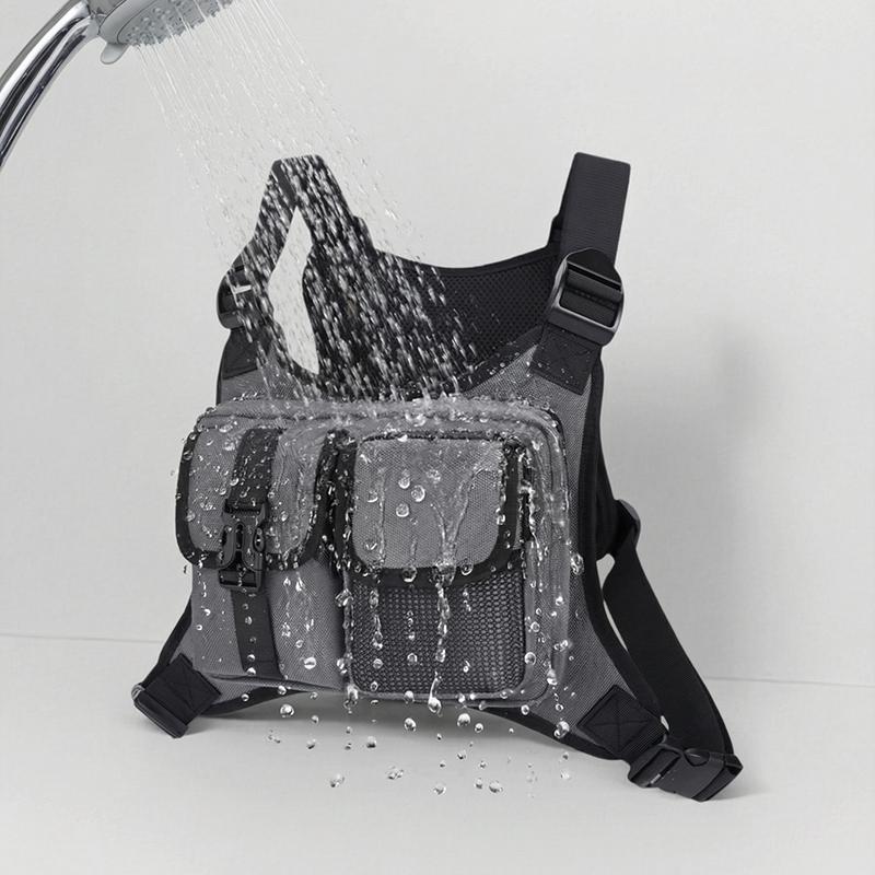 Men's Tactical Anti-Theft Chest Bag – Outdoor Vest Pack for Cycling Running & Sports Activities