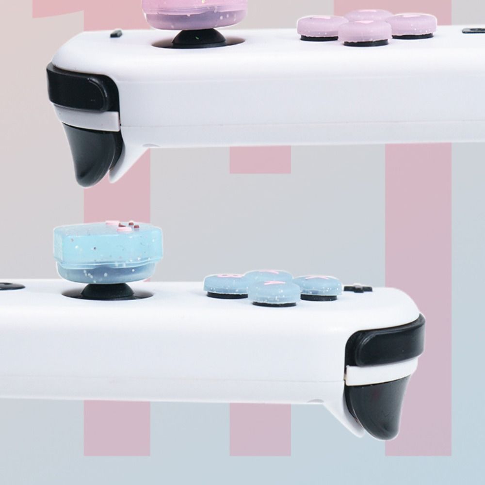 A Set Protective Silicone Thumb Grips Button Caps for Nintendo Switch NS1 NS2 Gaming Accessories