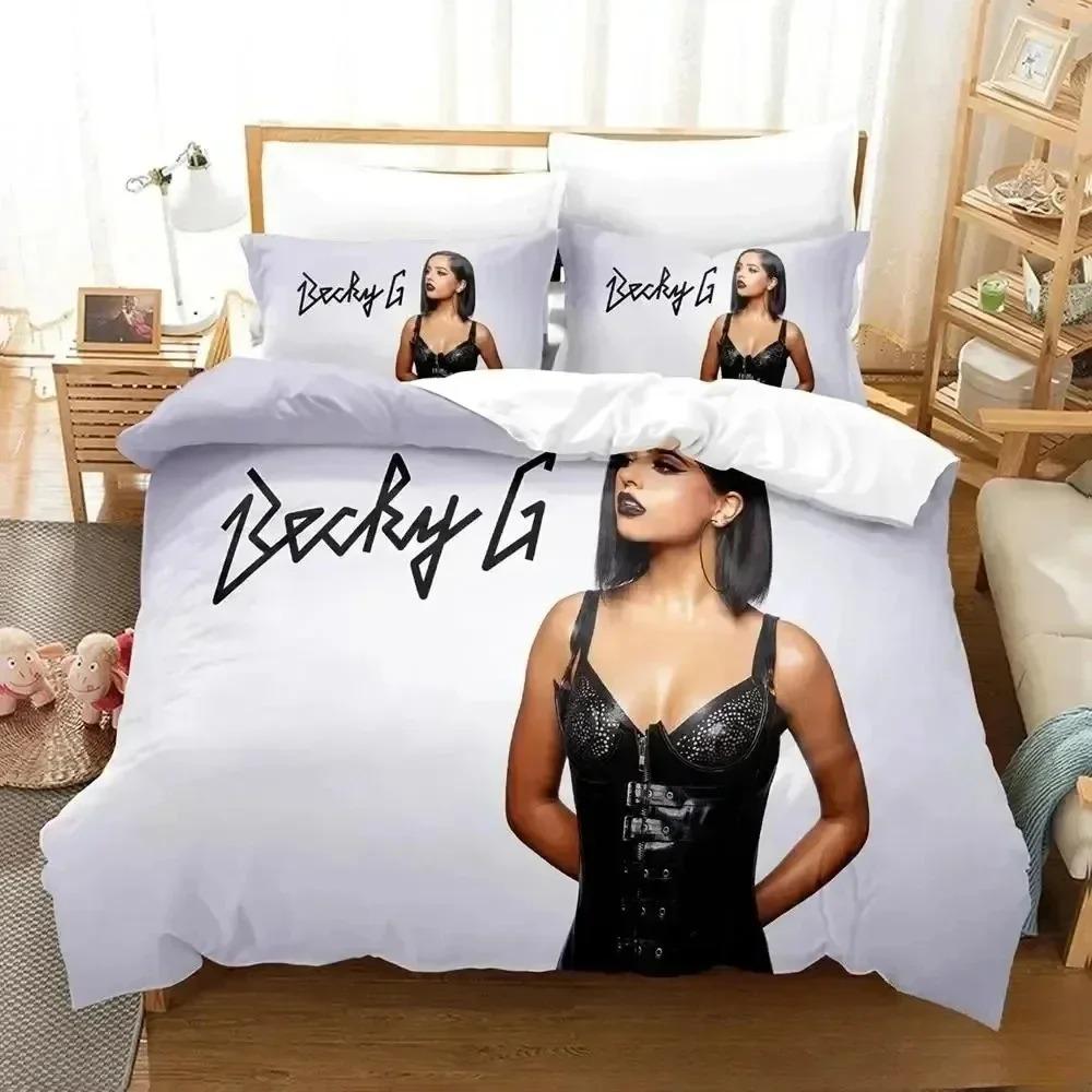 Fashion 3d Print Singer B-Becky G Bedding Set Boys Girl Twin Queen King Size Duvet Cover Pillowcase Bed Boys Adult Home Textiles