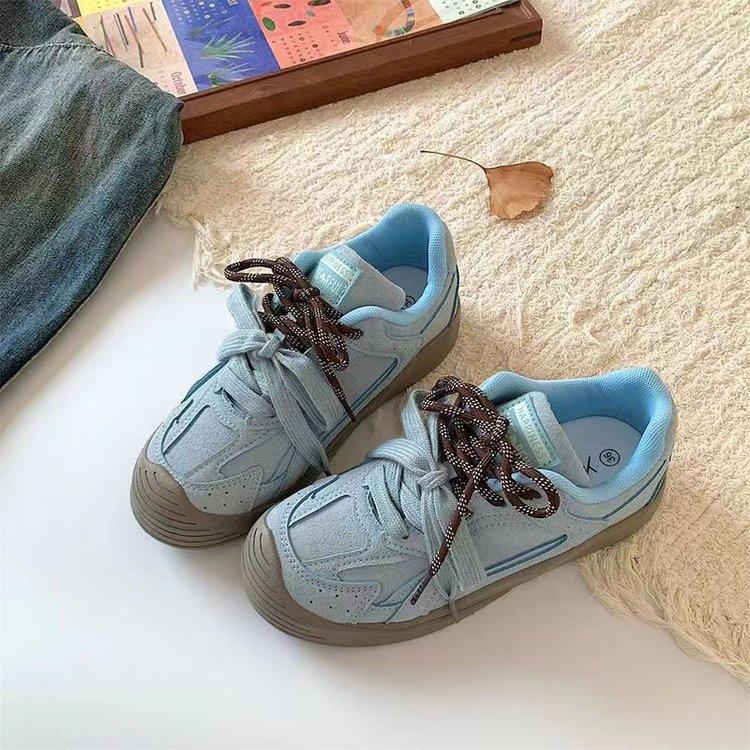 Dopamine casual shoes women's 2025 autumn new ins trendy board shoes fashion versatile sports low-top German training shoes