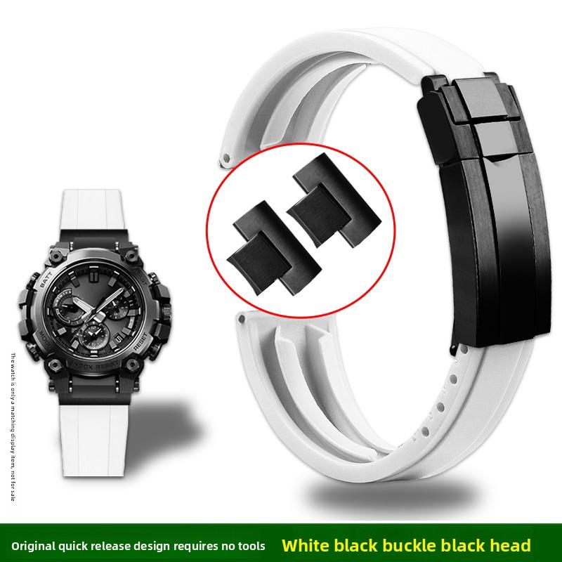 רצועת גומי MTG-B3000 עבור Casio G-SHOCK 5762 MTG-B3000B שחרור מהיר מותאם אישית קצה רצועת שעון סיליקון עמידה במים צמיד לגברים