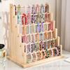 Solid Wood Bracelet Display Stand 4/6 Layer Jewelry Organizer Durable Bracelet Holder