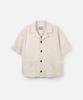 Poseuteupeulei (Men'S) French Work Short Sleeve Shirt_Ivory