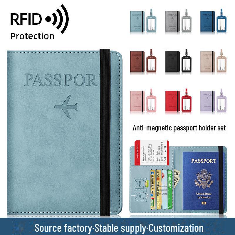 

2024 RFID антимагнитный дорожный кошелек для паспорта и документов