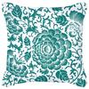 Blue Green Flower Leaf Printed Pillowcase Stripe Geometric Sofa Cushion Cover Home Decor Throw