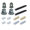 MOC Technical Gear Axle Bricks Parts Worm Rack Conector Train Car Crane Model Technical CROSS Axle Building Blocks Bricks Toys