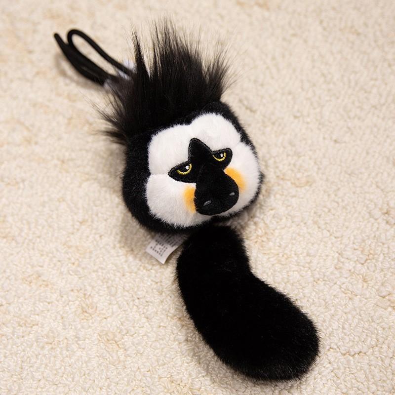 Portachiavi Raccoon Carino Peluche Panda Cervo Tema Animali dello Zoo Regalo per Bambini Animale di Peluche Morbido Sicuro Bomboniera Festa di Compleanno