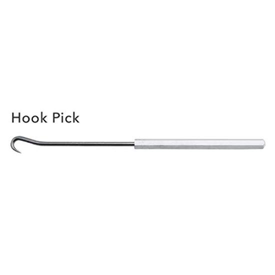 Ullman Pick and Hook 4 Pcs Set, Steel, 6-5/16in.L,
