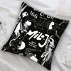 1Pc Milano Rapper Collage Print Pillow Cover, 2D Double-Sided Polyester Cushion Case, Black Hip Hop Decor Pillowcase, Gift For R