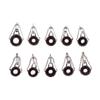 80Pcs/Box Size1-10# Fishing Rod Guide Tip Repair Kit Set Diy Eye Rings Tackle