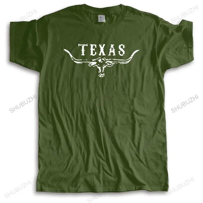 

Мужская забавная футболка с круглым вырезом 2024 года Техасский длиннорог Штат одинокой звезды Футболка Сделай свою футболку Унисекс Винтажная футболка Топы 4XL