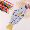 Versatile Creative Fish Pencil Bag Funny Grouper Shape Stationery Storage Bag Cute Simulated Pencil Case Student
