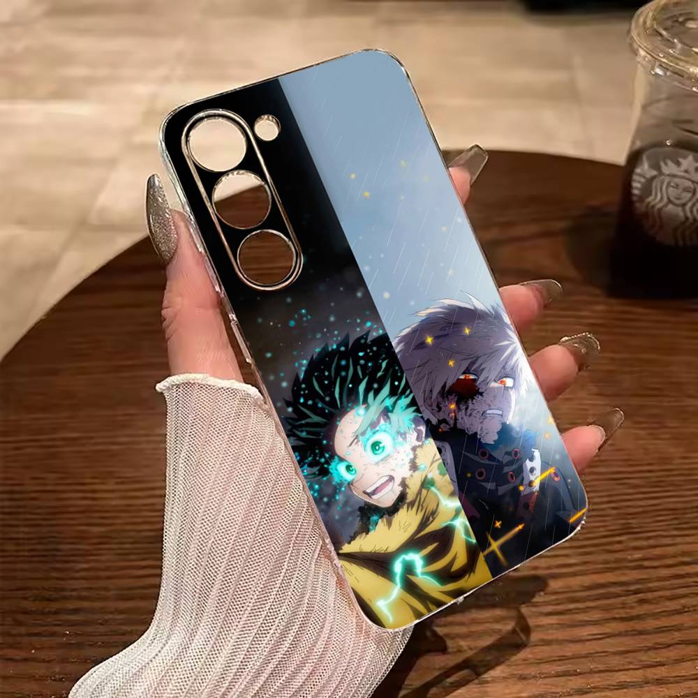 

M-H-A-My Hero Academia Clear Soft Silicone Phone Case for Samsung Galaxy A71, A70, A52, A51, A40, A30 Samsung a714g