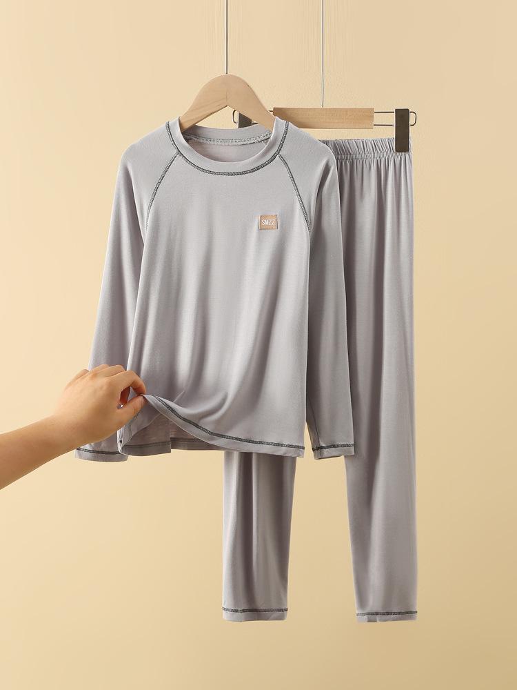 Pijama de Modal para Niños - Conjunto Ligero de Ropa para el Hogar para Niños Primavera/Otoño