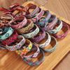 Trendy Woven Rope Drawstring Plaid Bracelet for Women