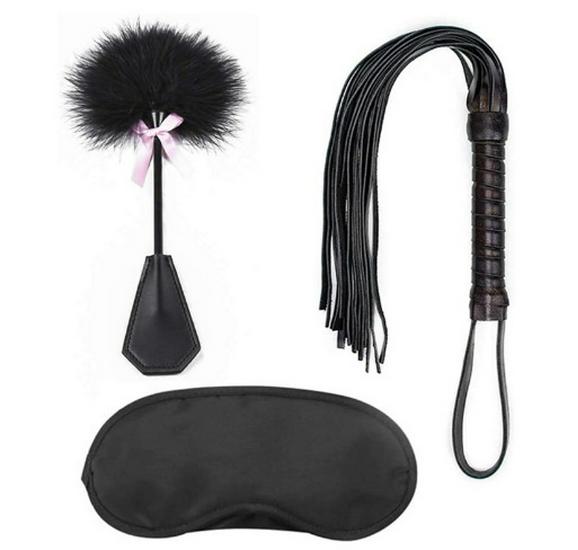 Fun Ostrich Feather Teasing Stick with Diamond Bowknot