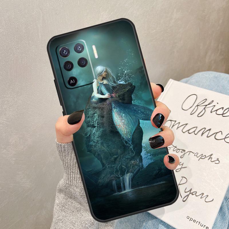 Mermaid Case For Oppo A40 A60 A80 A78 A38 A18 A98 A58 A96 A76 A16 A94 A74 A54 A15 A17 A57 A77 A5 Pro