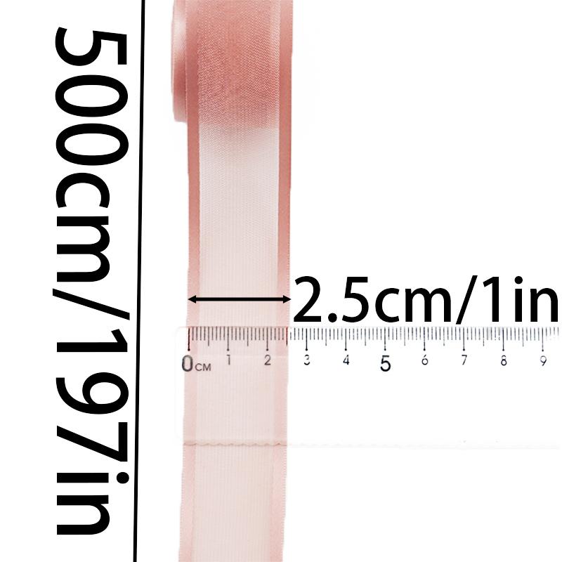 (5Meter/pack) 2.5cm Wide Edge Ribbon Organza Ribbons Wedding Party DIY Crafts Bride Accessories Gift Wrap Xmas DIY Hair