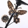2Pcs Decorative Black Holder Iron Stand for Pillar Metal Candlestick Dining Table Centerpieces D57B