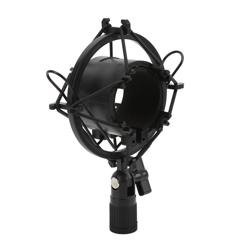 Microphone Shock Mount Holder Plastic Mic Anti Vibration Clip 47‑57mm for Live Streaming Recording Studio