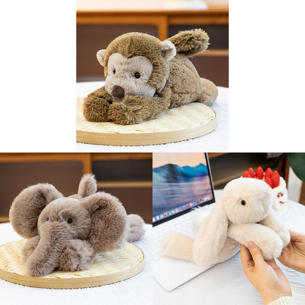 Jc Monkey Elephant Rabbit Plush Toy Soft Stuffed Animal Gift For Children And Girls