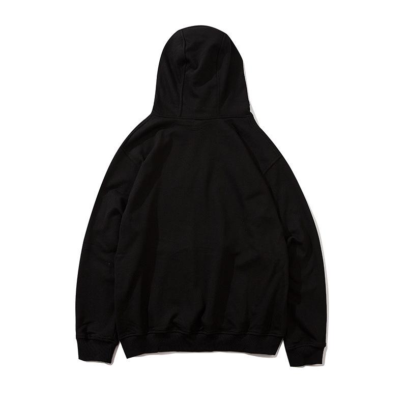 Trendiger Unisex Kapuzenpullover mit Reißverschluss und gestickten Buchstaben – Europäischer & Amerikanischer Stil