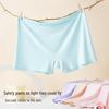 Seamless Ice Silk Safety Shorts - Women’s Mid-Waist Anti-Exposure, Plus Size, Summer Boxer Briefs.