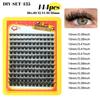 Natural Thick C-Song Single Cluster False Eyelashes 10-18Mmdiy Segmented Multi-Hair Eyelashes
