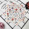 Disposable Party Napkin Double Layer 20 Pieces/Pack Fresh Flowers and Plants