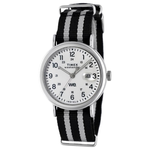 

TIMEX Weekender Унисекс Часы TW2W86300 Кварцевый механизм, Водонепроницаемость до 5 АТМ, Минеральное стекло, Белый циферблат, Латунь