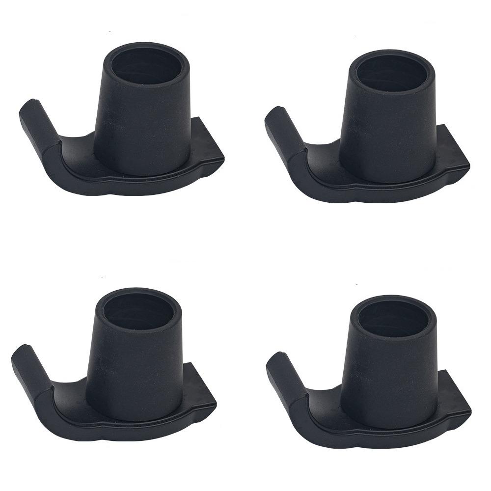 4Pcs Grey Walker Ski Glide Stability Walker Foot Pads Universal Elderly Ski Glides  For Walking Cane