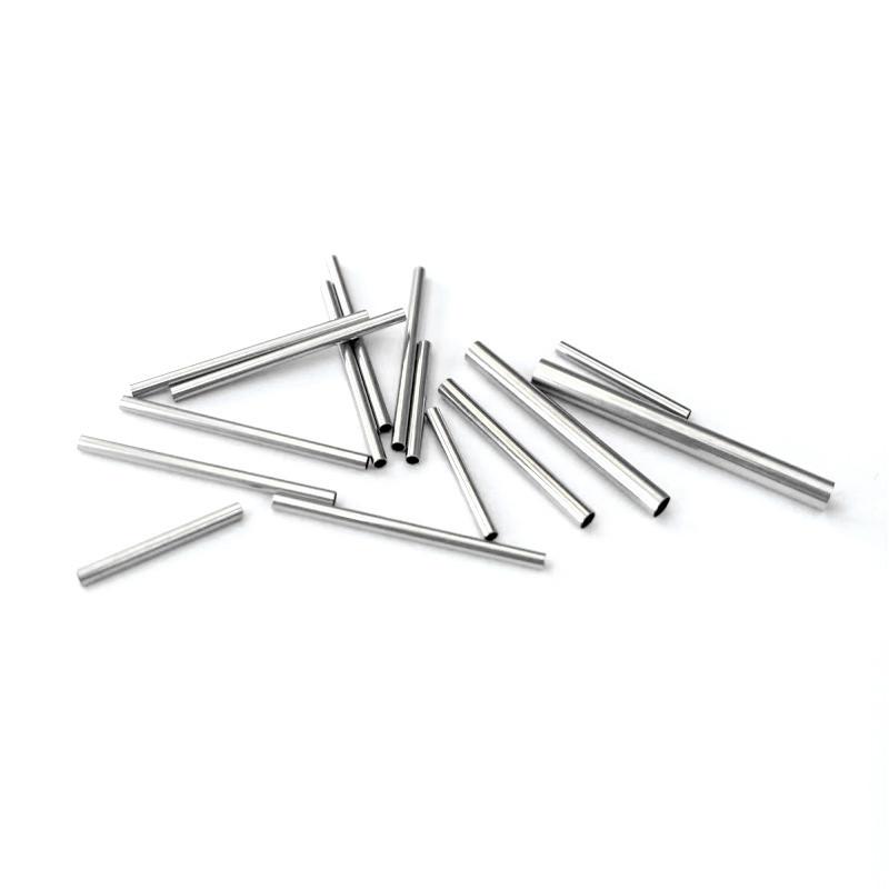Stainless Steel Pass-through Tube Bracelet Connector Simple Handmade Hollow Designer Tube Necklace Beading DIY Jewelry Findings