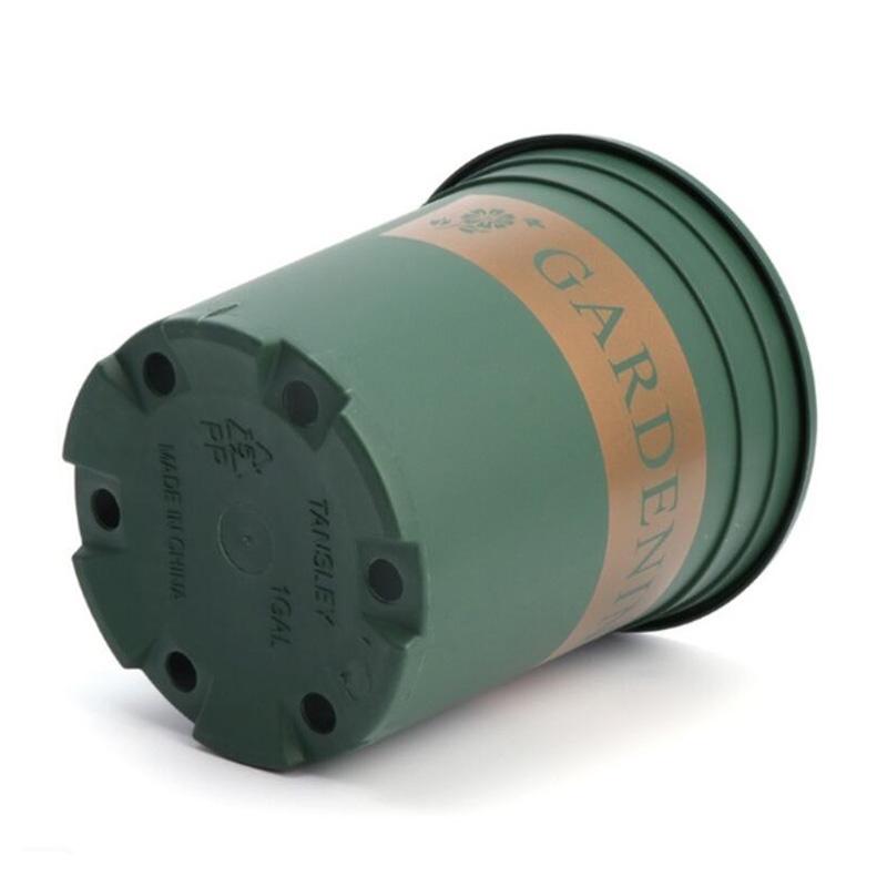 Strapazierfähiger Kunststoff Gallonen Blumentopf Gemüsepflanze Garten Baumschule Pflanztopf