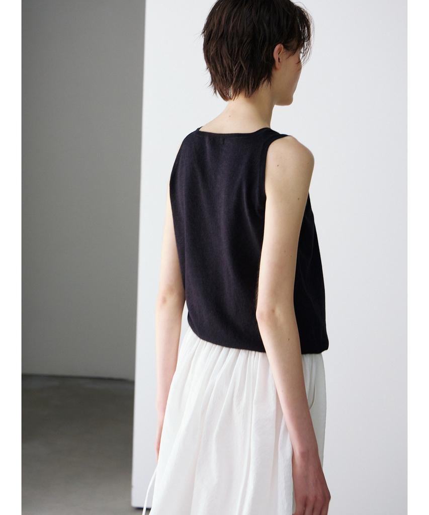 Ninnis Tie Sleeveless Knit Top (Black)