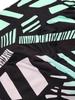 Women's Geometric Print High-Waisted Stretch Leggings for Running, Weightlifting, and Yoga.