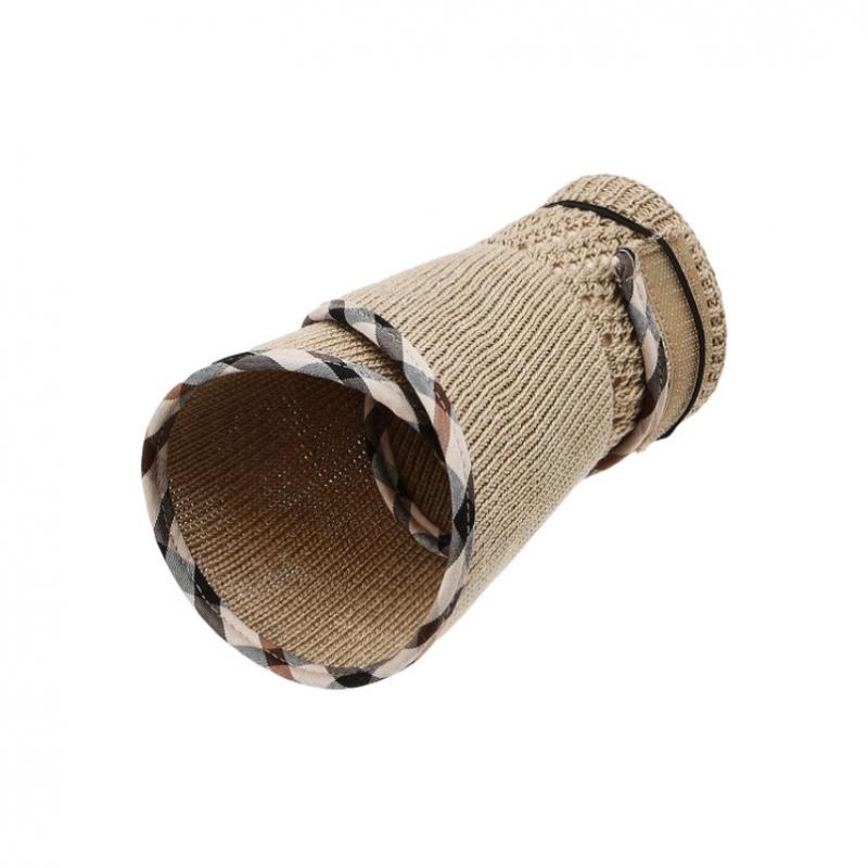 Daks Packable Linen Blend Beige Check Line Sun Cap Dbhe4e108i2