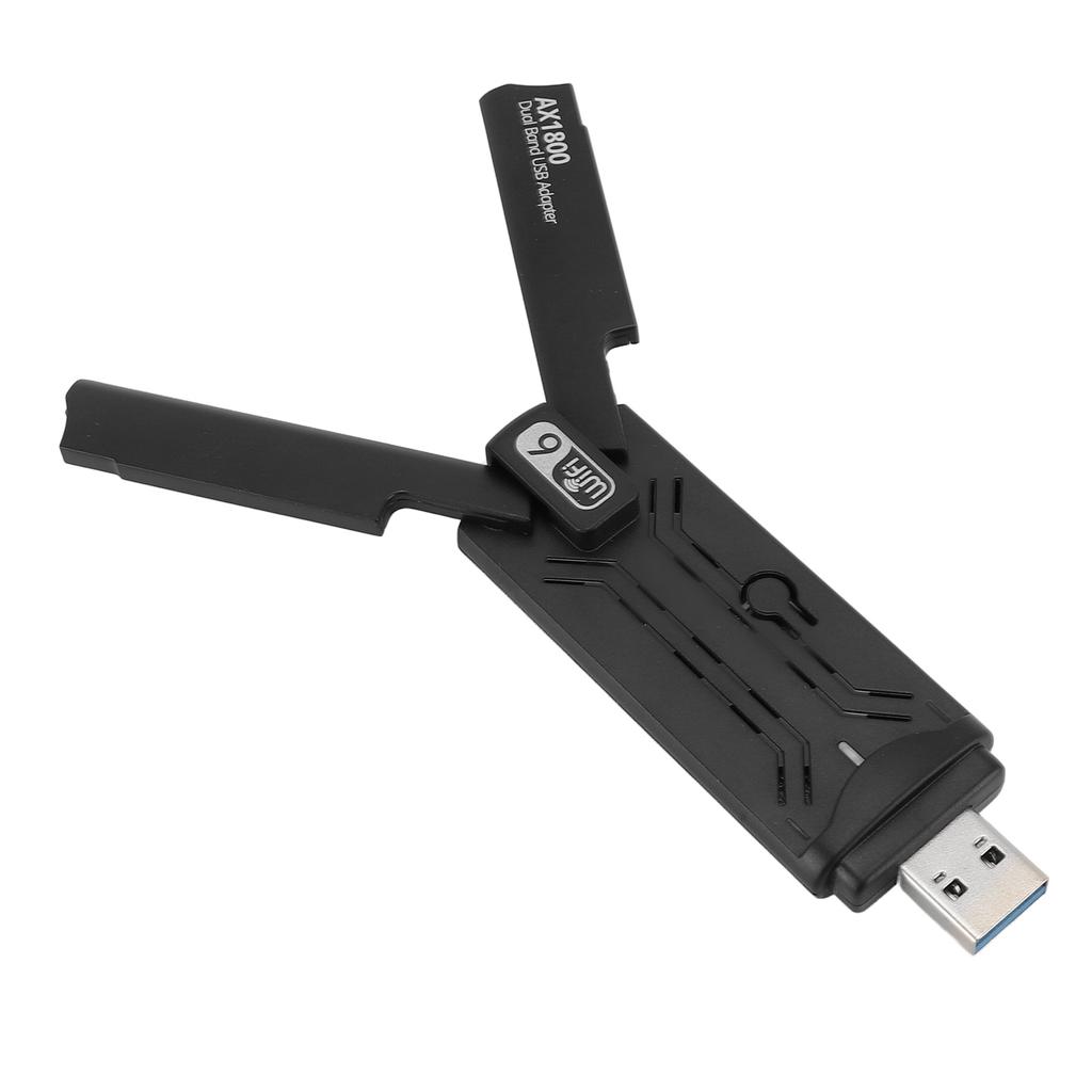 USB WIFI Adapter 2.4G 5G Dual Band 1800Mbps USB 3.0 WiFi 6 Wireless Network Adapter for Win 10 11